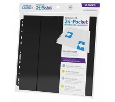 Ultimate Guard 24 Pocket QuadRow Pages Side Loading Black (10 pieces)