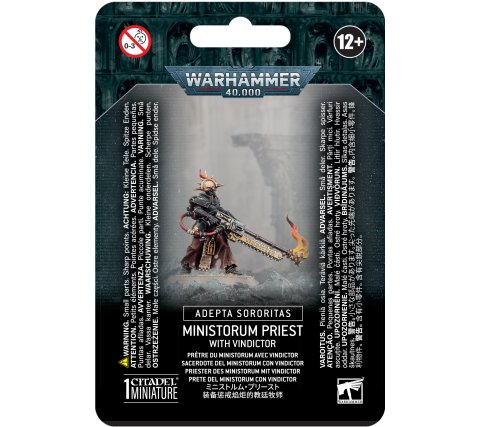 Warhammer 40K - Adepta Sororitas: Ministorum Priest with Vindictor