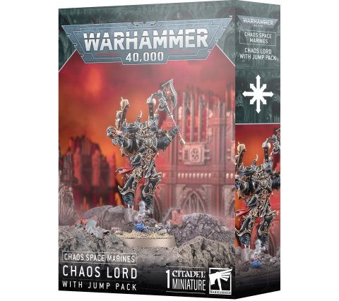 Warhammer 40K - Chaos Space Marines: Chaos Lord With Jump Pack