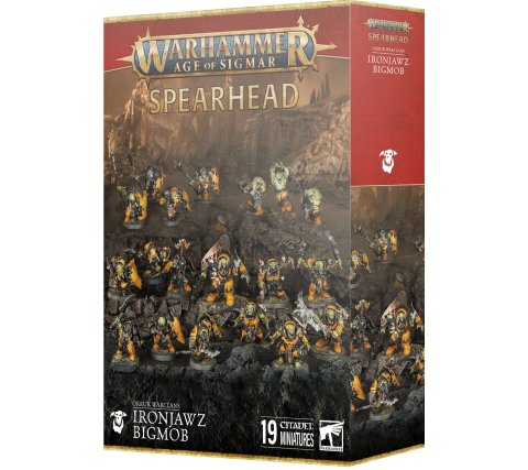 Warhammer Age of Sigmar - Spearhead: Orruk Warclans Ironjawz Bigmob