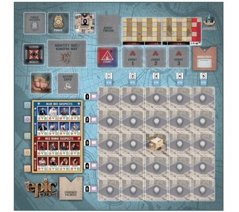 Tiny Epic: Crimes - Game Mat