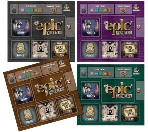 Tiny Epic: Crimes - Player Mats (4 Pack)