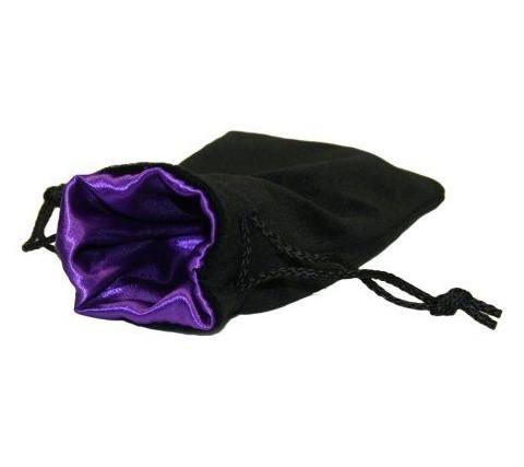 Velvet Dice Bag Purple (large)