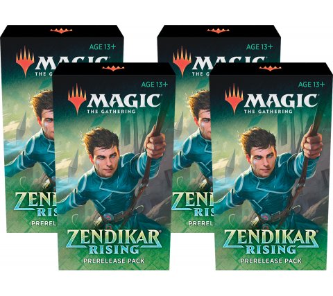 Prerelease Pack Zendikar Rising Set Of 4 4 Free Boosters Zendikar Rising Magic The Gathering Bazaar Of Magic