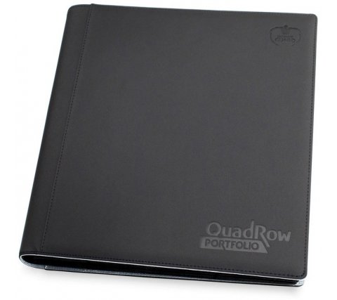 Ultimate Guard - QuadRow Portfolio 480 24-Pocket Xenoskin: Black